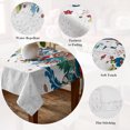 thumbnail image 5 of Bohemian Floral Table Cloth Waterproof Tablecloths, Retro Abstract Flowers Boho Ethnic Tablecloth Dining Table Cover for Kitchen Party Tabletop Outdoor, Rectangle Tablecloth 60x120 Inch, 5 of 9
