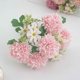 thumbnail image 2 of Ramo simulado de crisantemo - 7 tallos Flores artificiales para macetas colgantes, decoración interior/exterior, bodas, fiestas, jardín en casa, 2 of 4