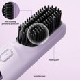 thumbnail image 6 of EBCUE 3 In 1 Portable Cordless Hair Straightener Brush for Travel Fast Heating Straightening Comb with LCD Display Rechargeable Anti-Frizz Styling Tool for Smooth Shiny Hair 4 Temperature Settings, 6 of 7
