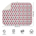 thumbnail image 2 of Red and Gray Christmas Tree Pattern Dish Drying Mat for Kitchen 1 Pack, Ultra Absorbent Microfiber Dishes Drainer Mats,18x24in(46x61cm), 2 of 4