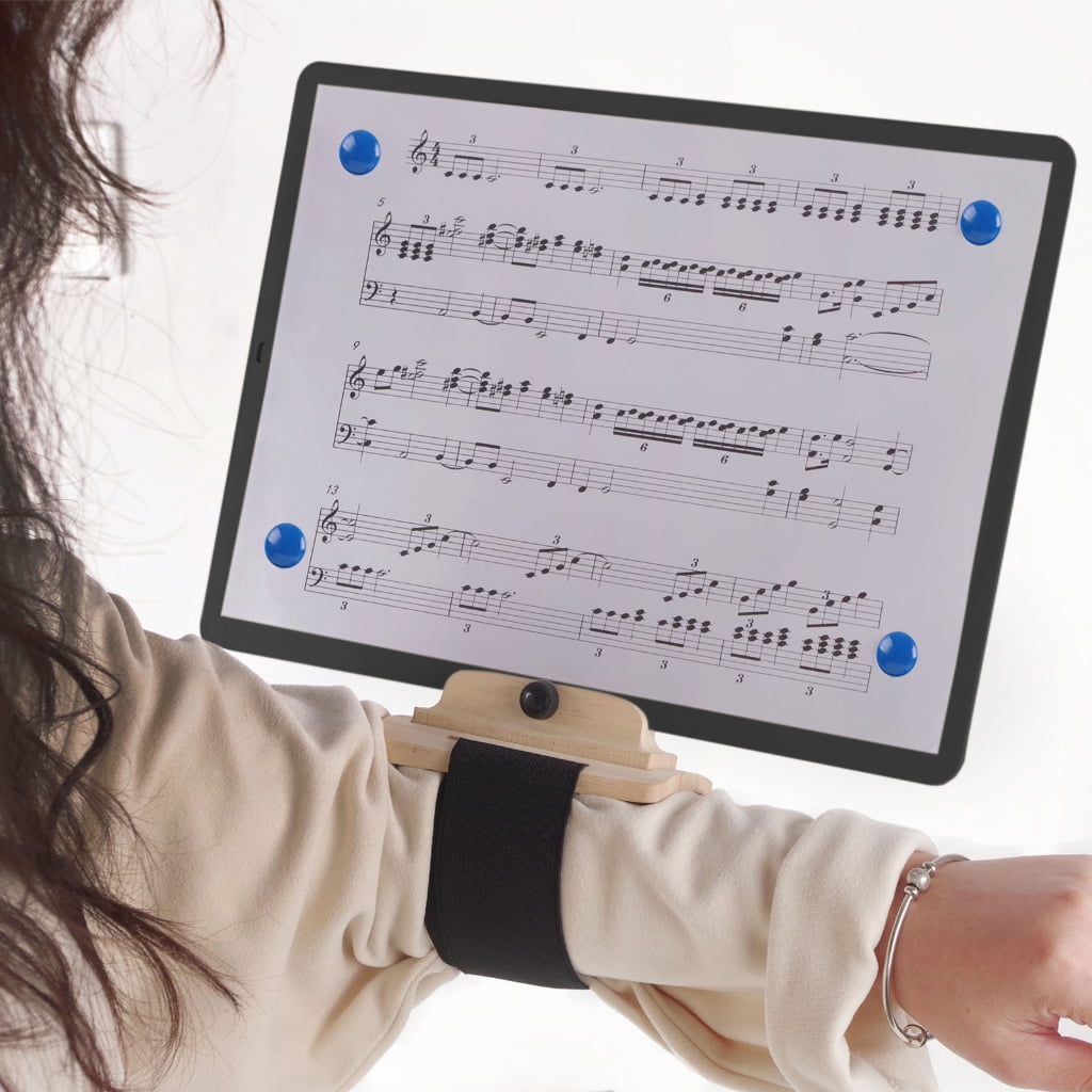 Clarinet Music Stand Clarinet Accessory Trumpet Adjustable Music Clip PVC Texture for Secure Sheet Music Holding