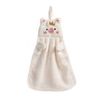thumbnail image 1 of Kawaii Piggy Hand Towel Hangable Absorbent Hand Wiping Cloth Cartoon Porket, 1 of 4