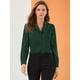 thumbnail image 3 of Top de manlarcon cuello camisero y botones pamujer Verde S, 3 of 6