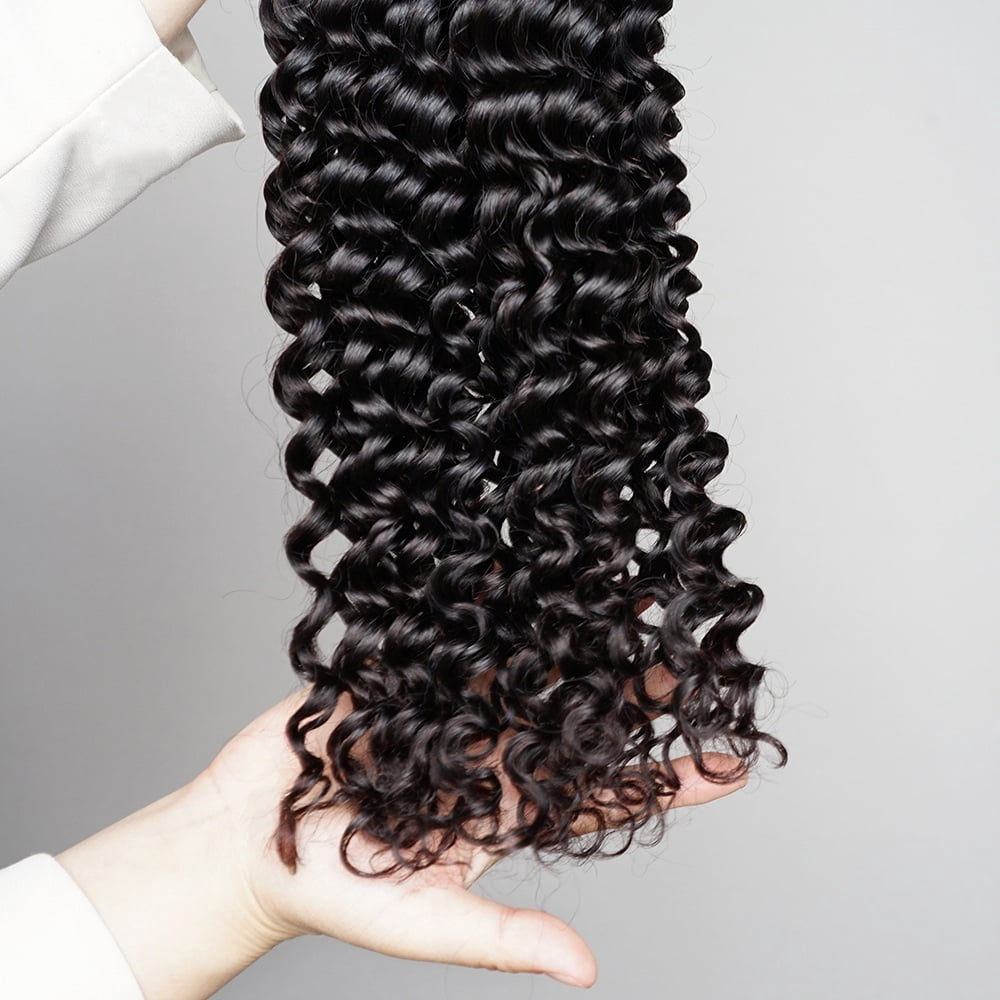 Human Hair Bulk for Braiding 100g/Pack Deep Wave Indian Remy Boho Braids Hair Bulk Extension