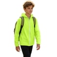 thumbnail image 5 of RUTAYY Boys Hoodie Casual Full Zip Long Sleeve Solid Color Jacket Outdoor Daily Wear Green, 5 of 6