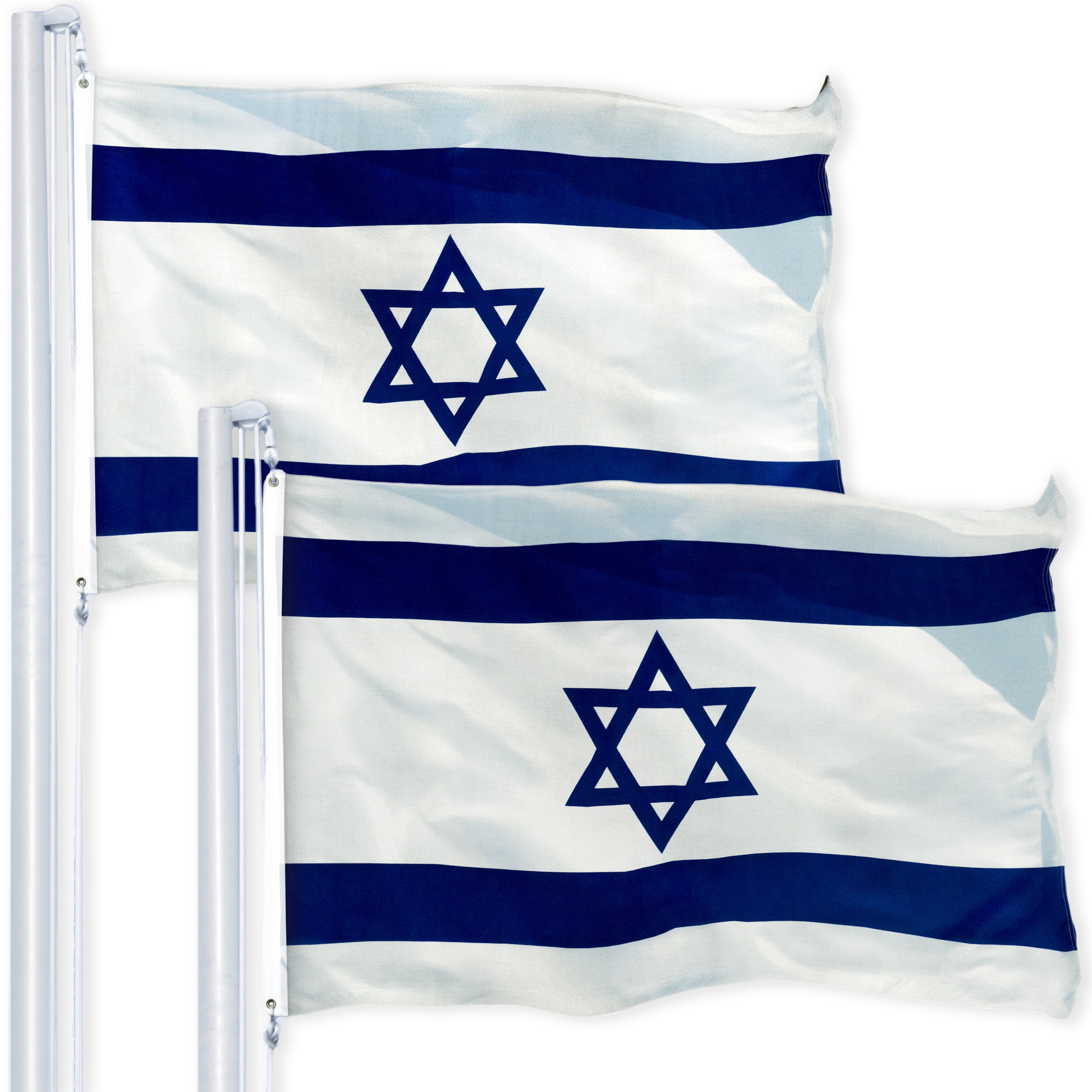 ISRAEL FLAG 75D PRINTED POLYESTER 3X5 FT **G128** ISRAELI 