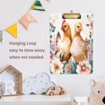 thumbnail image 6 of Acrylic Writing Board Silver 12.5*9 Inch Clipboards Transparent Acrylic Material Suitable For Office Classroom Teachers Fashion Bloggers Stationery Enthusiasts Two Cute Chickens, 6 of 9