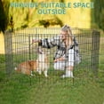 thumbnail image 4 of ZephyPaws Foldable Dog Pens for Inside,36in Dog Playpen Pet Fence for Yard-2 Pack, 4 of 7