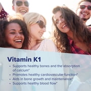 Superior Source Vitamin K1 500 mcg - Bone Strength & Health Support Supplement - Vitamin K Supplement Aids Blood Health & Calcium Absorption - 90 Sublingual Dissolving Tablets