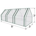 thumbnail image 3 of Sunny Garden Flower Greenhouse Portable Mini Greenhouse House Yard for Plants/Vegetables (3'x7.9'x3'), 3 of 12