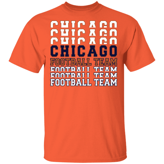 Chicago Football Team Stacked T-Shirt