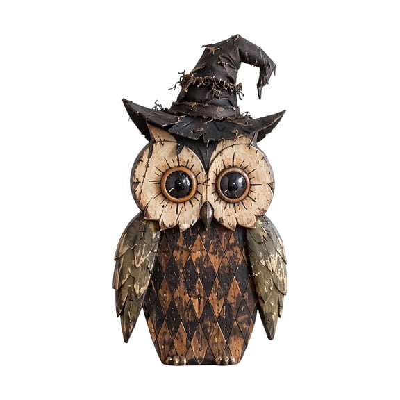 Wooden Halloween Pumpkin Tabletop Decor, 2D Cutout Shape for Fall Home A