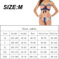 thumbnail image 2 of Conjuntos de bikini para mujer Traje de baño de dos piezas Traje de baño de talle alto con cuello en V Traje de baño de bikini sexy, 2 of 5