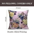 thumbnail image 2 of LALILO Throw Pillow Covers Colorful Floral With Roses Watercolor Cushion Cover 18" x 18", 2 Pack, 2 of 6