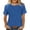 Blue, variant on Women's T-Shirt Casual Loose Crew Neck Short Sleeve Raglan Top Comfy Relaxed Basic Tee, Blue M