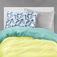 thumbnail image 2 of Beach Watercolor Fishes Fabric Standard Pillowcase, 2 of 2