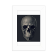 thumbnail image 1 of Marco de Fotos Unbranded Fondo esquelético oscuro imagen Blanco Pintura arte 5x7 pulgadas, 1 of 4