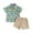 Khaki, variant on Bagilaanoe 2pcs Toddler Easter Outfits Baby Boy Shorts Set Short Sleeve Print Shirt Tops + Shorts 9M 12M 18M 24M 3T 4T Kids Casual Summer Clothes