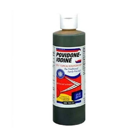 Humco, Povidone-Iodine 10%, Liquid Topical Antiseptic USP, 16 fl. oz.