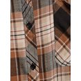 thumbnail image 5 of Terra & Sky Women's Plus Size Plaid Pocket Button Down Shirt, 5 of 6