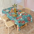 thumbnail image 5 of Pioneer Flower Floral Print Pattern Rectangle Tablecloth 60"x120",Waterproof Polyester Rectangle Table Cloth, Wipeable Spillproof Polyester Tablecloth for Dining, Camping, Indoor and Outdoor, 5 of 6