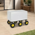 thumbnail image 2 of 6 Wheel All Terrain Mover Dolly 1200 LB Capacity with Inflatable Tires Cart, 2 of 16
