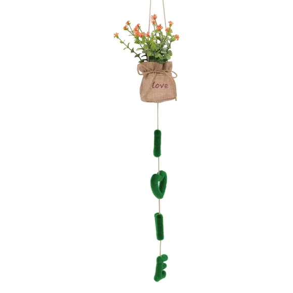 Cesta Colgante de Flores Artificiales BuyWeek Decoración Colgante para el Hogar