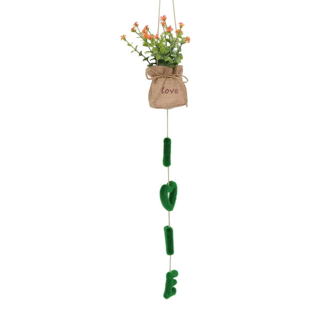 Cesta Colgante de Flores Artificiales BuyWeek Decoración Colgante para el Hogar