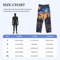 thumbnail image 4 of Lsque Cosmic Irises At Twilight Print Men's Pajama Pants, Lounge Pant - Comfortable Home Wear,Elastic Waistband, Stylish Design-XX-Large, 4 of 9