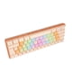 thumbnail image 3 of Teclado mecánico Bling Bling 61 teclas retroiluminación RGB albaricoque, 3 of 12