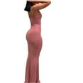 thumbnail image 4 of Lolmot Sexy Dresses for Women Summer Fashion Sexy Sleeveless Solid Wrap Round Neck Bodycon Camies Ladies Vest Long Dress Slim Plus Size Dress, 4 of 4
