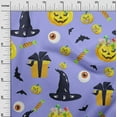 thumbnail image 3 of oneOone Cotton Cambric Medium Purple Fabric Halloween Quilting Supplies Print Sewing Fabric By The Yard 42 Inch Wide, 3 of 4