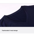 thumbnail image 5 of Guardurnaity Camiseta de compresión ligera y cómoda para hombre, camiseta de manga larga con cuello en V, camisetas largas para hombre Camisetas, 5 of 5