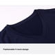 thumbnail image 3 of Guardurnaity Camiseta de compresión ligera y cómoda para hombre, camiseta de manga larga con cuello en V, camisetas largas para hombre Camisetas, 3 of 6