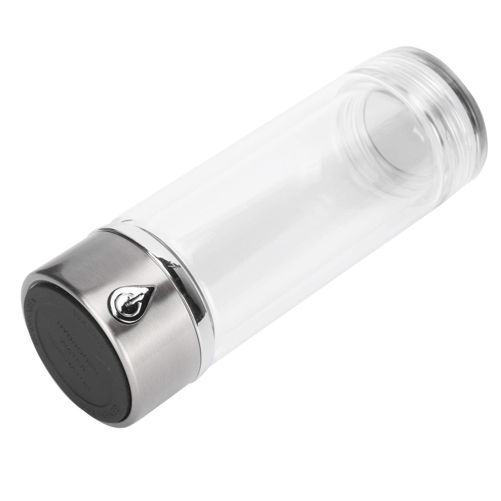 Hydrogen Water Bottle, Portable Glass Generator 380ml with SPE PEM Technology, Rechargeable Ionizer for Drinking
