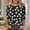 Black, variant on Vetsdori Womens Tunic Tops Three Quarter Sleeve Pullover Dressy Graphic Casual,Summer Crewneck Blouses for Woman Plus Size
