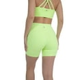 thumbnail image 5 of YITTY Active Women's UltraLuxe High Waist Pocket Biker Shorts – 3"/6" Tummy Control, Compression, Breathable & Activewear, Neon Spark, M, 6", 5 of 6