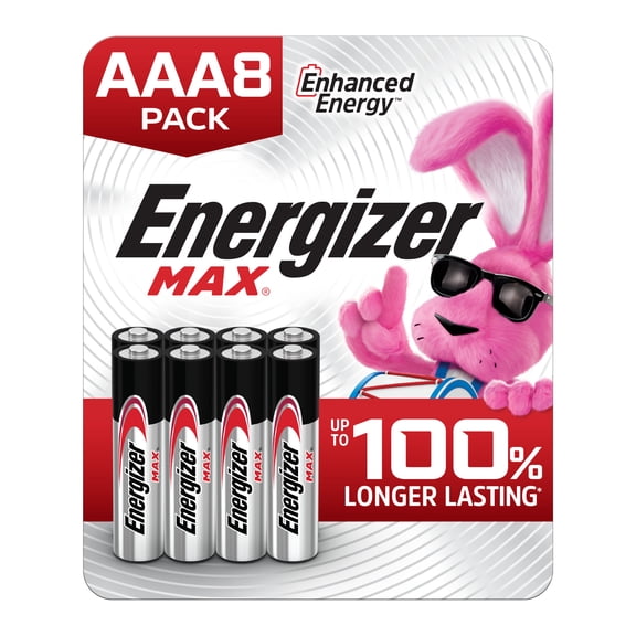 Energizer MAX AAA Batteries (8 Pack), Triple A Alkaline Batteries