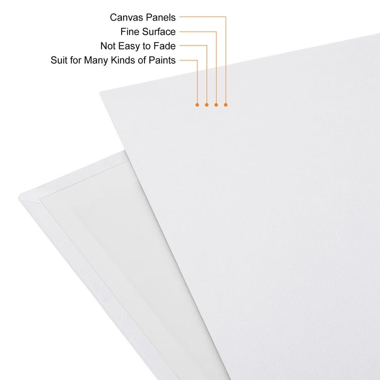 Shuttle Art Painting Canvas Panels, 36 Pack, 5x7, 8x10in (18 of Each), 100%  Cotton, Primed White Canvas Boards for Painting, Blank Canvases for Kids,  Adults, Artists for Acrylic and Oil Painting 