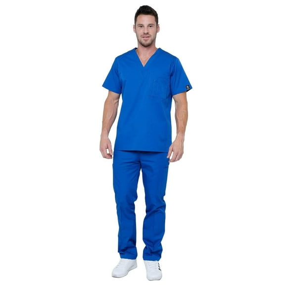 Men's Lightweight 6 Pocket Classic Uniform Scrubs - Style 101