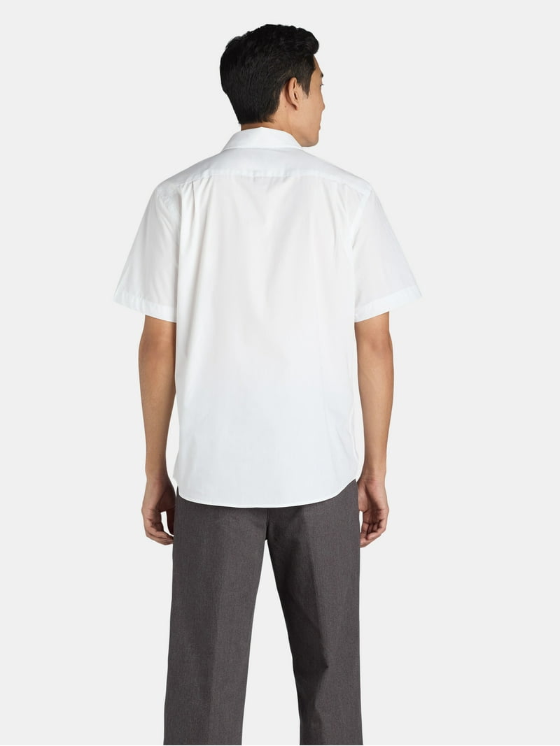 George Men's Dress Shirt with Short Sleeves, Sizes S-3XL