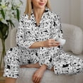 thumbnail image 6 of Naloa black and white dogs Pajamas for Women Set, Womens Pajama Sets, Lounge Sets for Women, 2pjs for Women-XX-Large, 6 of 7