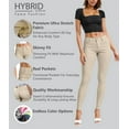 thumbnail image 2 of Hybrid & Company Women's Hyper Ultra Stretch Comfy Skinny Pants,STONE XL, 2 of 8