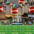 thumbnail image 3 of Football Party Decorations - 3 Pcs Football Tablecloths, 8 Pcs Foil Football Balloons Football Field Disposable Table Cover for Sports Event Game Day Football Theme Party Supplies, 3 of 7