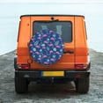 thumbnail image 6 of Sikiie Plants And Flamingos PVC Leather Spare Tire Wheel Cover Spare Tire Cover, for Car Truck SUV Camper Trailer Universal Fit(14-17in)-15 inch, 6 of 6