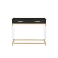 thumbnail image 3 of Acme Furniture 82348 Table console, finition noire et dorée, 3 of 3