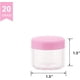 thumbnail image 2 of Frascos de Cosméticos Rosados ​​de 20 Gramos con Tapas, Envases de Plástico para Cosméticos de 20 Piezas, Contenedores de Muestra de Tamaño de Viaje, (20 ML/0.7 oz), 2 of 5
