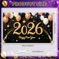 thumbnail image 2 of Golden Numbers 2026 New Year Banner Colorful Balloons Happy New Year Display Star Decorations Firework Design New Year Backdrop for New Year Eve 2026 Celebration New Year Party, 2 of 8