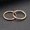 Rose Gold2, variant on Women Man Unisex Round Titanium Steel Earrings Jewelry Accessories Silver/Black+-Gold2-1PC 2.5*12mm