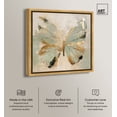 thumbnail image 2 of Sage Butterfly Colorful Canvas Wall Art by Art Remedy, Gold Floater Frame, 40"x40", 2 of 7